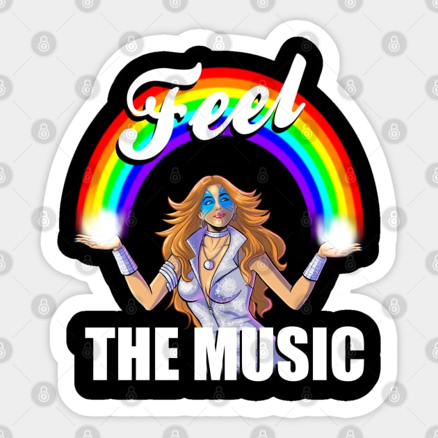 Dazzler, Feel the Music Sticker by sergetowers80